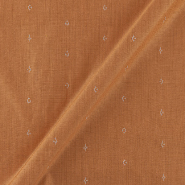 Buy Artificial Satin Dupion Silk Peach Orange Colour Jacquard Butti Fabric Online 9738L4