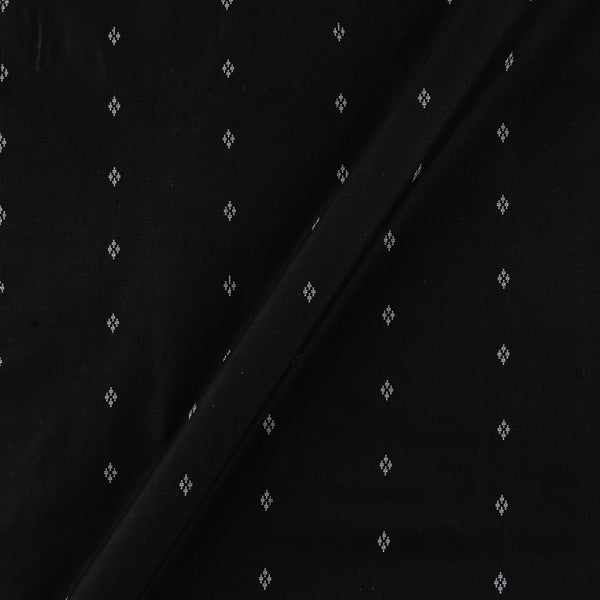 Buy Artificial Satin Dupion Silk Black Colour Jacquard Butti Dyed Fabric Online 9738L6