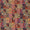 Munga Silk Feel Multi Colour Patchwork Inspired Gold Foil Print Viscose Fabric Online 9743F1
