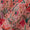 Buy Cotton Linen Feel Peach Pink Colour Floral Jaal Print Fancy Fabric Online 9748AK4