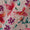 Cotton Linen Feel Pearl White Colour Floral Print Fancy Fabric Online 9748AU