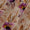 Soft Slub Cotton Feel Beige Colour Floral Print 43 Inches Width Fancy Fabric