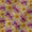 Linen Feel Soft Slub Cotton Mustard Colour Floral Print 42 Inches Width Fancy Fabric