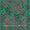 Buy Soft Slub Cotton Feel Aqua Marine Colour Leaves Print Fancy Fabric Online 9748EX1