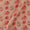 Cotton Linen Feel Peach Colour Floral Print Fancy Fabric Online 9748F