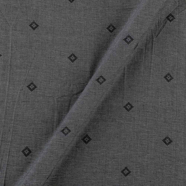 Two Ply Cotton Jacquard Butta Grey X Black Cross Tone Fabric Online 9755D2