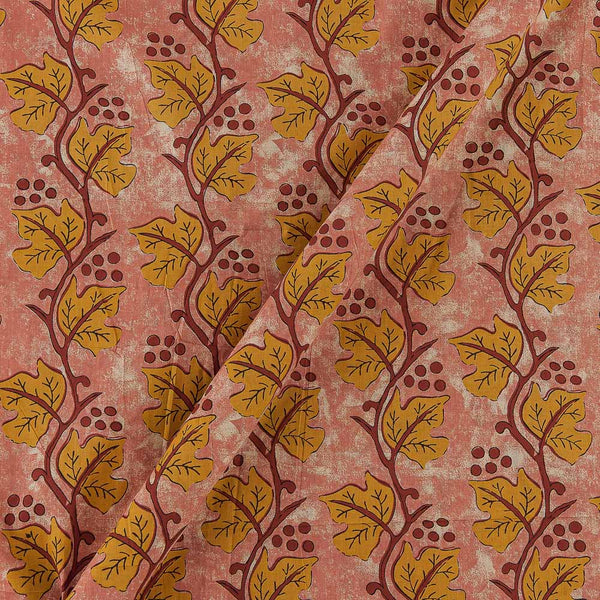 Cotton Dusty Rose Colour Jaal Print Fabric Online 9763EV