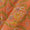 Cotton Peach Orange Colour Mughal Butta Print Fabric Online 9763FF