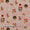 Flex Cotton Petal Pink Colour Gold Foil Butta Print Fabric Online 9787L3