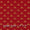 Spun Dupion (Artificial Raw Silk) Cherry Red Colour Gold Foil Geometric Print Fabric Online 9811H