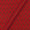 Spun Dupion (Artificial Raw Silk) Cherry Red Colour Gold Foil Floral Print Fabric Online 9811J