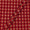 Spun Dupion (Artificial Raw Silk) Cherry Red Colour Gold Foil Butta Print Fabric Online 9811N