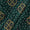 Kota Checks Type Bottle Green Colour Bandhani Print Fabric online 9817W