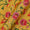 Jaal Print with Jacquard Daman Border Mustard Yellow Colour Art Silk Fabric Online 9821AS1