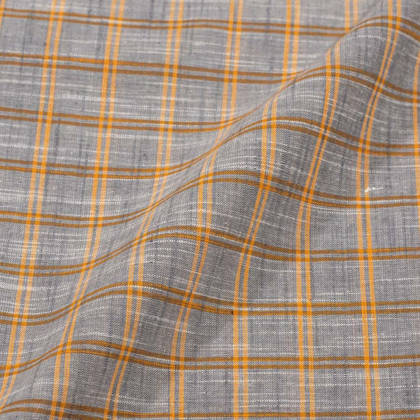 Flex Cotton Smoke Colour 42 inches Width Dobby Checks Washed Fabric freeshipping - SourceItRight