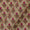 Floral Print With Two Side Gold Border Off White Colour Kora Chanderi Feel Fabric Online 9827BF