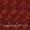 Modal By Modal Brick Red Colour Floral Hand Block Print Fabric Online 9840CG1