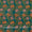 Cotton Teal Colour Floral Jaal Jaipuri Hand Block Print Fabric Online 9879AO