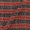 Dabu Cotton Brush Effect Brick Colour All Over Border Hand Block Print 45 Inches Width Fabric