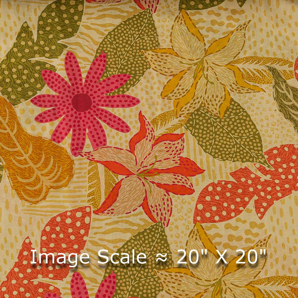 Buy Poly Muslin Brick Colour Floral Print Fabric Cut Of 1.50 Meter 2233AJ  pcp gf - SourceItRight