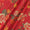 Floral Jaal Prints on Coral Colour Muslin Silk Feel Viscose Fabric Online 9897Q