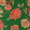 Floral Jaal Prints on Green Colour Muslin Silk Feel Viscose Fabric Online 9897S