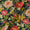 Floral Jaal Prints on Teal Colour Muslin Silk Feel Viscose Fabric Online 9897T3