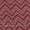Ajrakh Theme Gamathi Cotton Plum Colour Chevron Print Fabric Online 9918J3