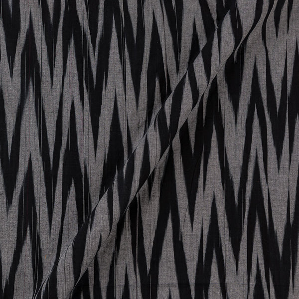 Cotton Grey and Black Colour Yarn Tie Dye Katra Fabric Online 9921CE4