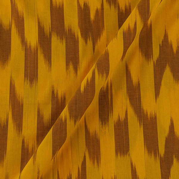 Cotton Orange and Brown Colour Yarn Tie Dye Fabric Online 9921CG3