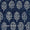 Natural Indigo Dye Floral Block Print on Cotton Fabric Online 9933IQ