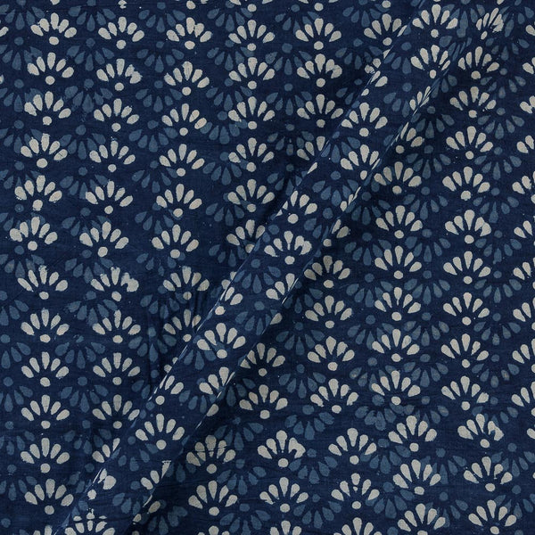 Natural Indigo Dye Leaves Block Print on Cotton Fabric Online 9933IR
