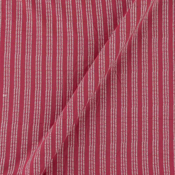 Soft Cotton Carrot Pink Colour Bandhani Print Fabric Online 9934FG1