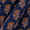 Soft Cotton Dark Blue Colour Floral Print Fabric Online 9934HB1