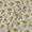 Soft Cotton Pearl White Colour Gold Foil Jaal Print 43 Inches Width Fabric