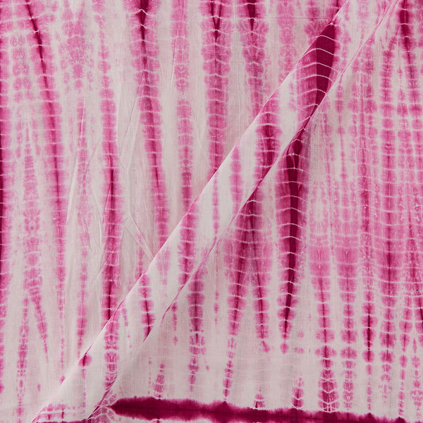 Cotton Shibori White and Pink Colour Fabric Online 9935AW1