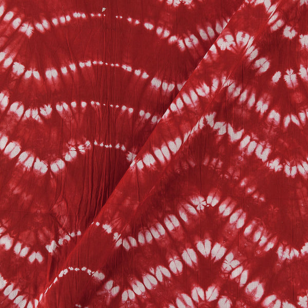 Cotton Shibori Poppy Red Colour Fabric Online 9935K3