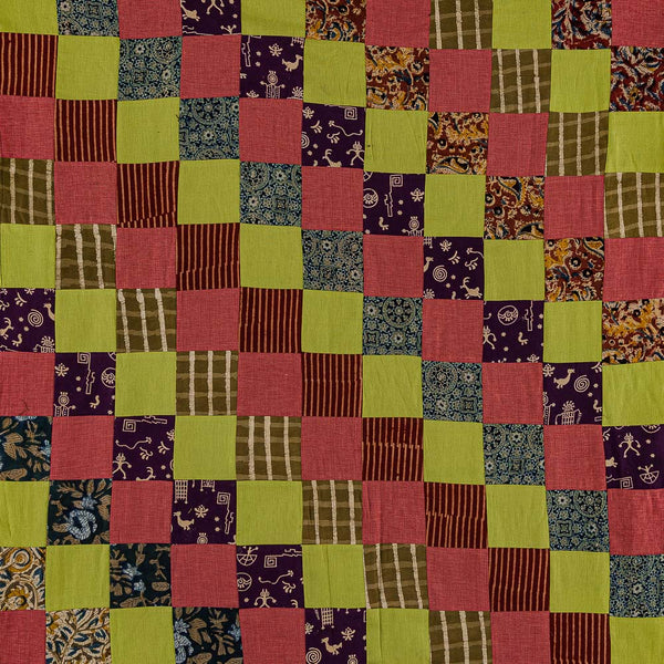 Upscaled Patchwork Multi Colour 38 Inches Width Cotton Fabric
