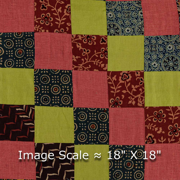 Upscaled Patchwork Multi Colour 38 Inches Width Cotton Fabric
