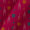 Soft Cotton Fuchsia Pink Colour Ikat Pattern Print 41 Inches Width Fabric