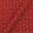 Soft Cotton Poppy Red Colour Sambalpuri Ikat Pattern Print 41 Inches Width Fabric