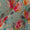 Cotton Aqua Colour Floral Print 42 Inches Width Fabric