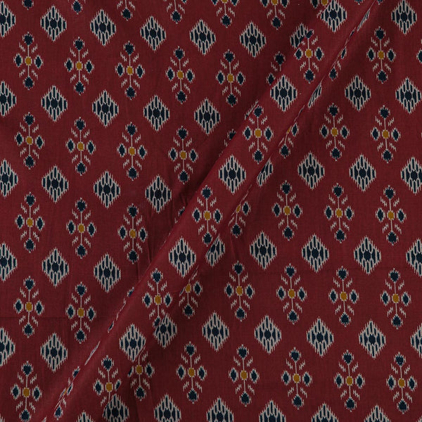 Flex Cotton Maroon Colour Geometric Print Fabric Online 9949BK3