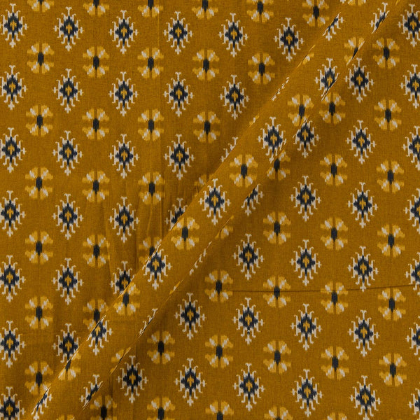 Flex Cotton Mustard Olive Colour Geometric Print Fabric Online 9949BM3