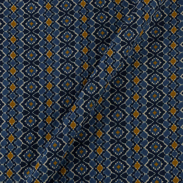 Flex Cotton Blue Purple Colour Geometric Print Fabric Online 9949BO2