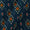 Flex Cotton Teal Blue Colour Geometric Print Fabric Online 9949BQ2
