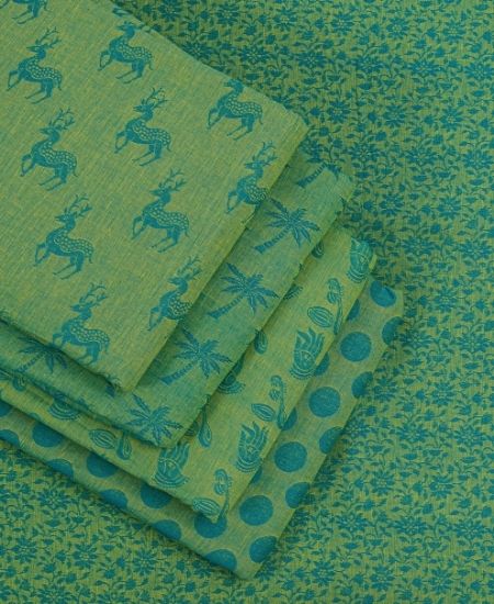 Motif Jacquard Cotton Fabric, blouse material with motif.