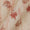Cotton Beige Colour Brush Effect With Gold Floral Print 42 Inches Width Fabric