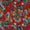 Soft Cotton Red Colour Floral Print Fabric Online 9958GM1