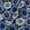 Soft Cotton Indigo Blue Colour Floral Print Fabric Online 9958GN2